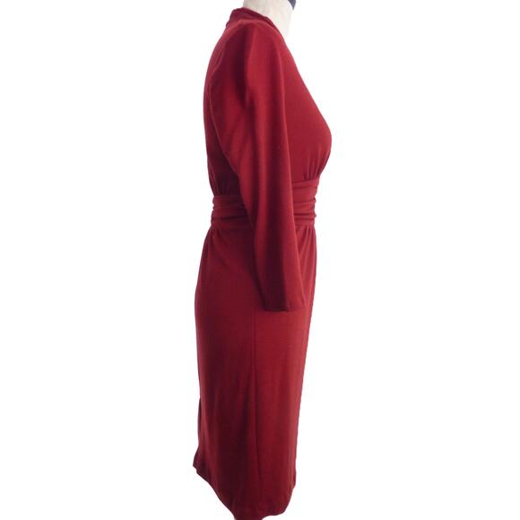 Banana Republic Red Wool Dress Size 2 - Picture 2 of 7